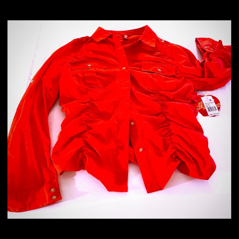 NEVER WORN Red Baby Phat blouse ♥️